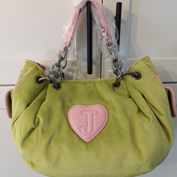 Juicy Couture Lime and Pink Shoulder Bag - Picture 4 of 7